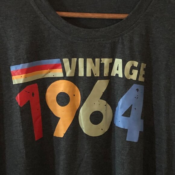 NWOT Vintage 1964 Gray 5XL T-Shirt - Picture 6 of 10